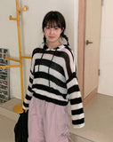 Larina Stripe Summer Hood Knit