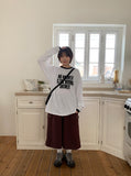 [unisex] Lima Lettering Over Long Sleeve Tee