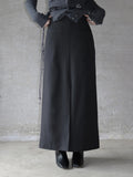 Jet Pocket Long Skirt