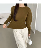 Basic Mid Season Semi Crop Knit