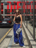 Follow lettering stitch training pants