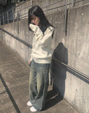 Newsy Washing Wide Denim Pants