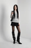 Hidden Cotton Pleats Skirt