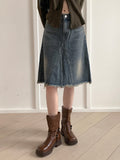 Fournette Western Chain Belt Leather Ankle Middle Boots