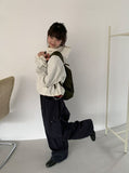 Hibamp Wide Cargo Banding Pants