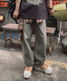 Tioz Washing Wide Denim Pants