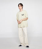 Small Flower Drawing Logo Smile Short Sleeve Tee