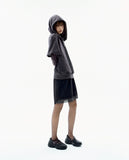 Layered Mesh Nylon Midi Skirt