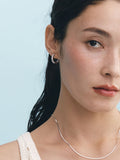 Essence Silver (W) Tennis One Touch Earrings M