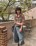 Wavy Bohemian Mix Short Sleeve Shirt