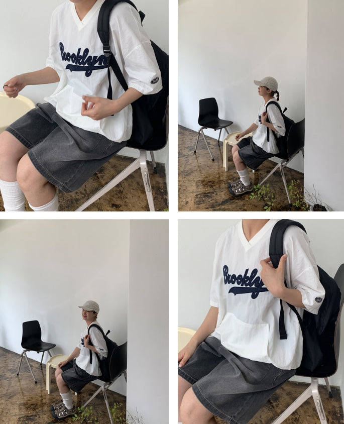 【BAON】Mercoub Bijo Black Blue Bermuda Pants BAON (バオン) - マクーブビジョ黒青バミューダパンツ / Mercoub
