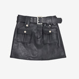 Sento Leather Belt Pocket Skirt