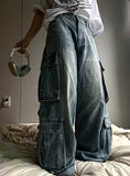 Pluming Multi Cargo Denim Pants