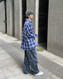 knick pintuck denim pants