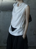 Lesia Cutout Cowl Neck Blouse