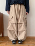 [unisex] Mokili Pintuck Cargo Wide Pants