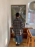 [unisex] Mesha Over Check Shirt