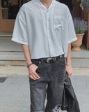 Someday Open Collar Short Sleeve Shirt