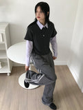 BACK BANDING CROP SH