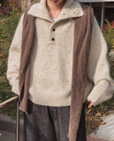 Tessie Stitch High Neck Two-Way Knit