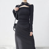 Sage Cutout Strap T-shirt
