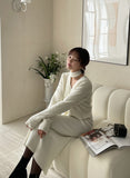 Rasche V-neck ribbed tie cardigan