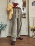 Obi basic pintuck slacks
