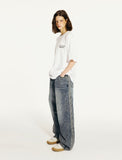 Track Balloon Denim Pants