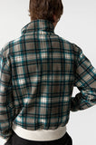 ASFOD check zip-up jacket