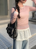 Poyu Light Blue Washing Denim Wide Pants