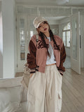 Maple Peach Cargo Wide Pants