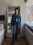 Brion crop cut denim jacket