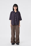 Out string glossy banding pants