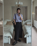 With overfit half shirt