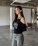 Grayish Washing Bootcut Denim Pants