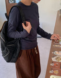 Clintel Layered Over Long-Sleeved T-Shirt
