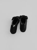 1088 Corduroy Ribbon Flat Shoes (1 cm)