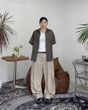 Jedi Curved Pintuck Nylon Pants