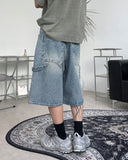 Caron Stone Carpenter Bermuda Denim Pants