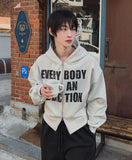 Addiction Back Print Hoodie Zip-Up