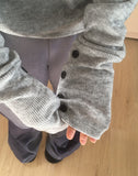 [Wool20] Funb Button V-Neck Wool Knit