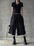 Cotton Cargo Bermuda Pants