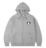 [UNISEX]Bear Heart Back Printing Hood Zip-Up