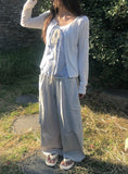 Limin Curve Pintuck Banding Cargo Pants