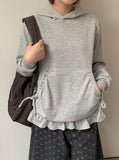 Kahin String Frill Hoodie