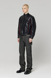 OBLIQUE SEMI WIDE DENIM PANTS