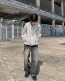 Rodeu Black Summer Denim Wide Pants