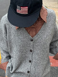 (WOOL) FLUFFY CARDIGAN