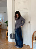 [BAONHAUS] Felts Stripe Henley Neck Long Sleeve Tee