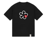 Line Flower Heart Logo Short Sleeve Tee